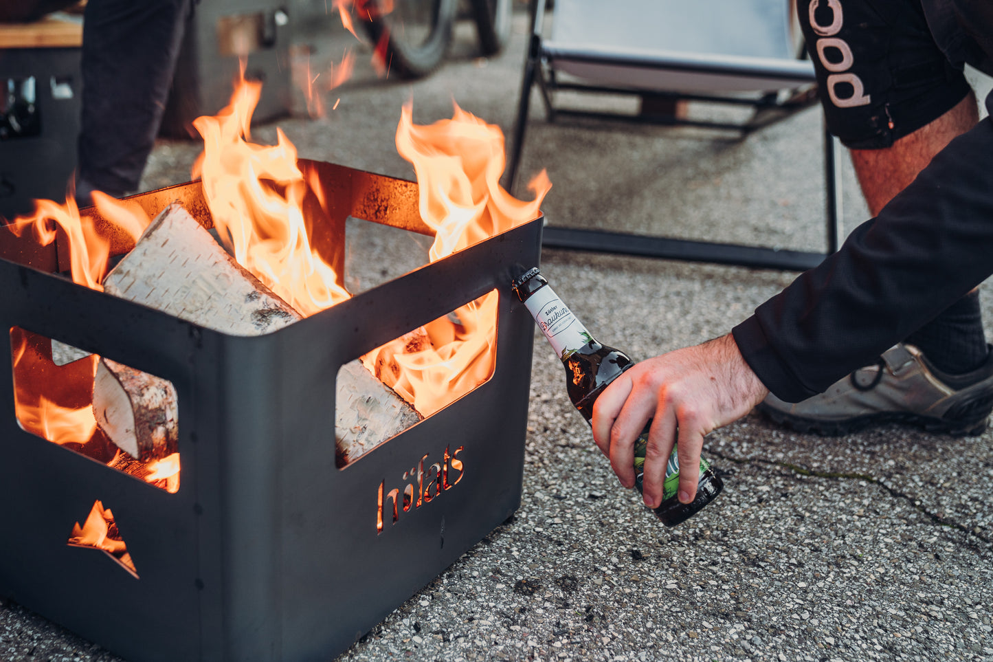 BEER BOX Fire Basket | Grill | Stool